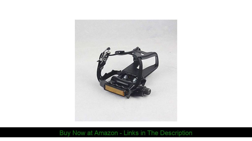 ❄️ YBEKI Bike Pedals with Clips and Straps, for Exercise Bike, Spin Bike and Outdoor Bicycles, 9/16