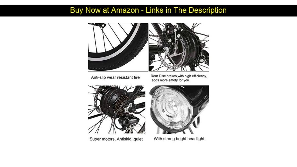 ☘️ Yiilove Electric Bike for Adult 26'' Mountain Electric Bicycle Ebike 36V Removable Lithium Batte