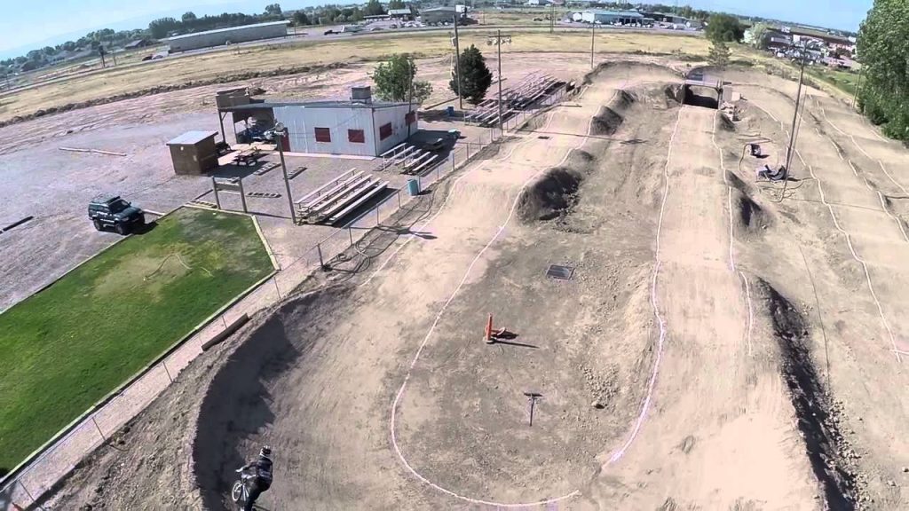 fpv chase of bmx racer