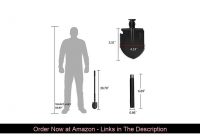 ▶️ iunio Folding Shovel, Portable, Camping Multitool, Foldable Entrenching Tool, Collapsible Spade,