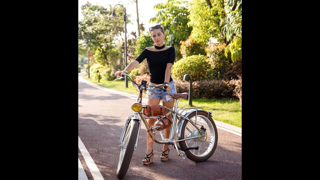 Electric bike 500W Electric Fat Bike Beach Retro Bike Cruiser Electric Bicycle Retro Electric Bike C