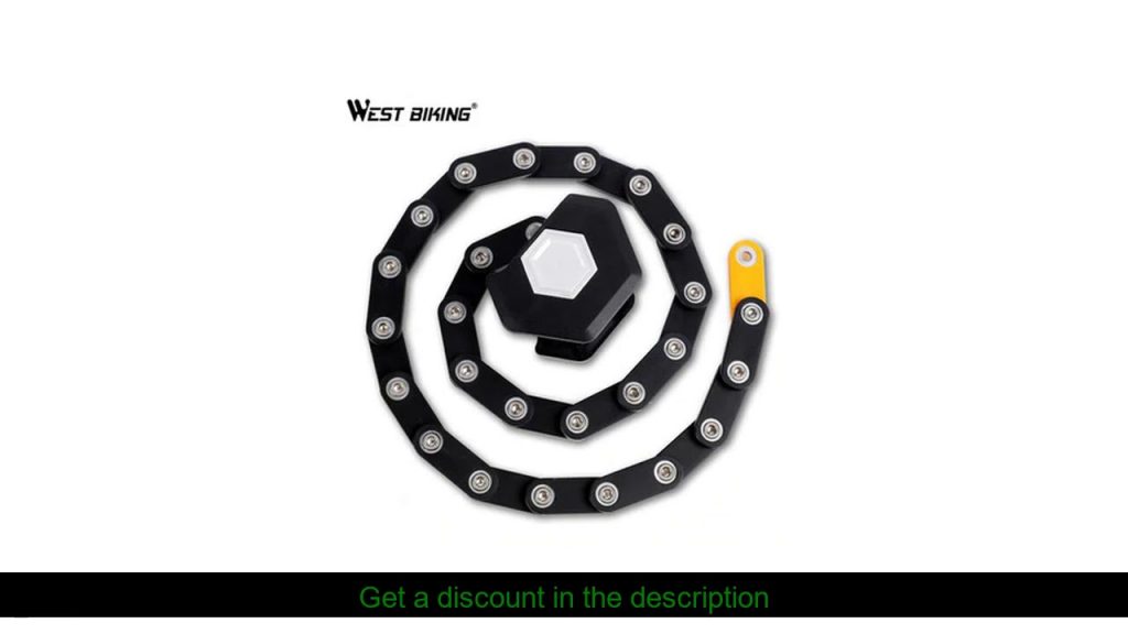 WEST BIKING Bike Lock Anti Theft Foldable Chain Locks With Key Alloy Steel Folding Safety Motorcycl