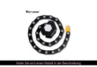 WEST RADFAHREN Bike Lock Anti Theft Faltbare Kette Schlösser Mit Schlüssel Legierung Stahl Folding WEST RADFAHREN Bike Lock Anti Theft Faltbare Kette Schlösser Mit Schlüssel Legierung Stahl Folding